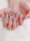 ラメグラデーションネイル