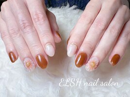 立体花ネイル