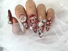 ヒラソルネイル(Girasol nail)/Xmas、デコネイル