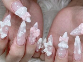 ベティネイル アイラッシュ(Betty Nail)/フリルリボン3Dネイル スカルプ