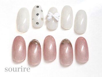 スリール(sourire by PRESS NAIL&EYELASH)の写真/[写真:¥5900]住吉駅スグ◆オフ込・完全定額制・時短サロン☆時間&価格がずっと一緒なので,通いやすさ抜群♪