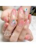 おすすめ☆カラーグラデーション+アート2本￥6500→￥5800