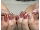 くすみピンクニュアンスネイル