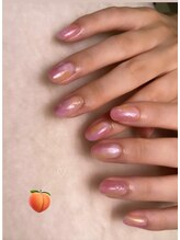 ココア(cocoa)/桃ネイル