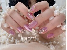 アモリ(Amori)/紫マグネット　ゴールドミラー　