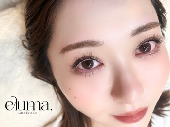 エルマ(eluma.)/パーマ×エクステ（ブラウン）