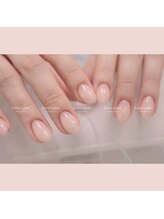 エシンネイルアート 池袋(Eshin nailart)/ワンポイントラメグラデーション