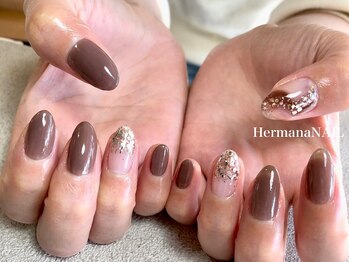 エルマナ ネイル(Hermana NAIL)/シンプルジェルart2本付