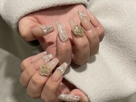 フレンチツイードネイル