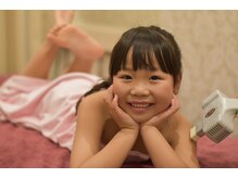 話題の子供脱毛☆Dioneは3歳からOKです♪