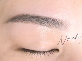 ノンチェ(Nonche)の写真/【眉毛のことならお任せ！】アイブロウ専門店以上の知識と実績◎自眉を活かしたナチュラル並行眉が得意