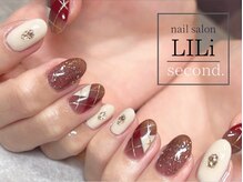 リリ セカンド(LILi second.)/アーガイルチェックネイル