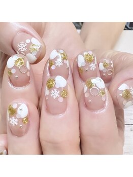 ネイルージュ 梅ヶ丘店(Nailouge)/スノーネイル☆