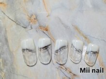 ミィネイル(Mii nail)/定額シンプル 変形フレンチ