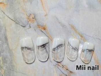 ミィネイル(Mii nail)/定額シンプル 変形フレンチ