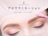 アイブロウWAX + ブロウラミネーション + メイク仕上げ ¥9100