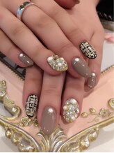 ネルフィーズ(NAILFY's)/ツイード柄とラインストーン