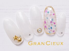 シェル敷き詰めネイル／6500円