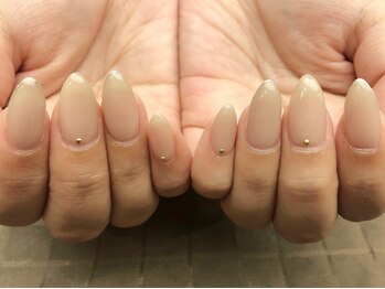 プラハネイル(+HER 美甲)/先端ラメライン