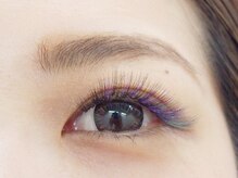 リア 亀戸店(lia)/黒×パープル.目尻グリーン