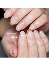 たゆ ネイル(たゆnail)/秋べっ甲フレンチネイル