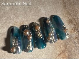 ブルーニュアンス×パール