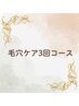 毛穴ケア3回コース