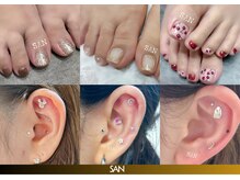 フットネイル＆耳ツボジュエリーいかがですか？耳ツボ10粒3300円