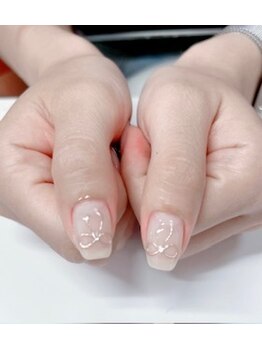ムムネイル(Mum nail)/5月トレンドコースリボンネイル