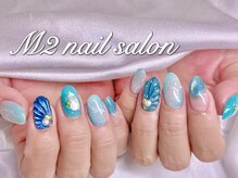エムズ ネイルサロン(M2)/夏シェルマーメイドネイル