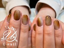 ユーネイル(U-nail)/ブラウン系ニュアンスネイル