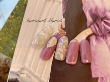 マニッシュ(Manish)/オーロラフレーク×ライラック