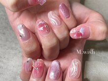 エムウィッシュ アヴァンス メルサ栄店(M.wish Avance)/オーロラ　ユニコーンネイル