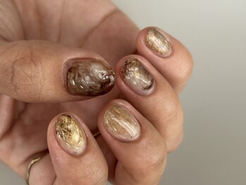 リノ 大阪本町店(lino)/奥行きネイル【10.12】