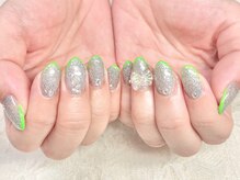 アンドシュシュネイル(&CHOU CHOU nail)/持ち込みアート