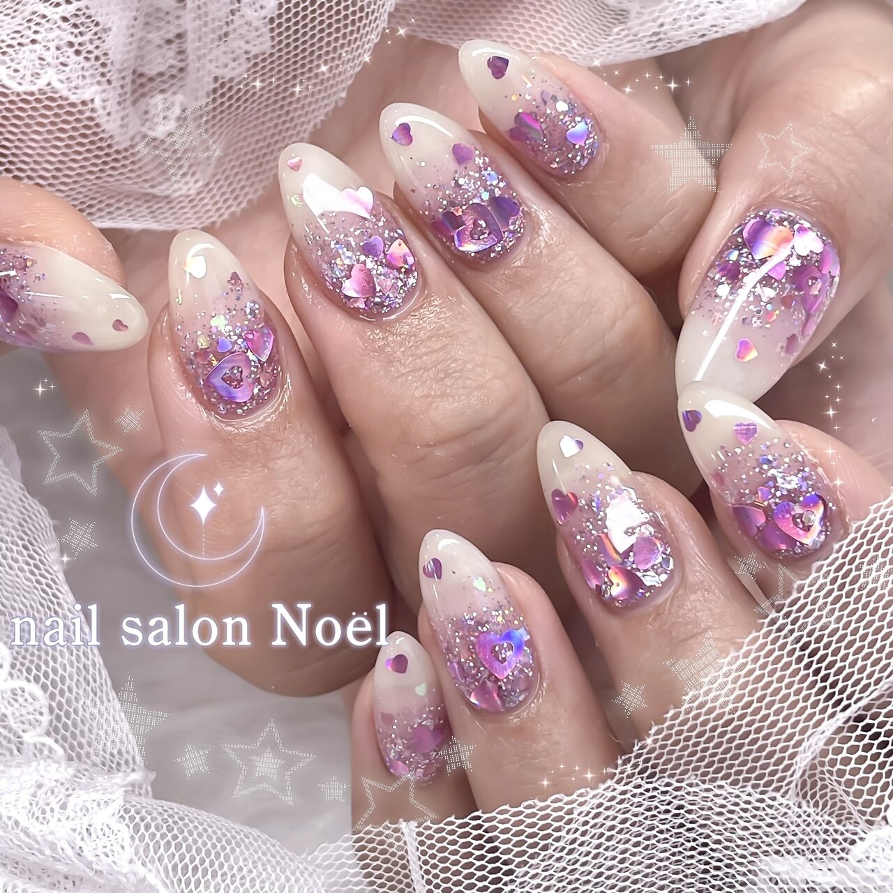 乾杯グラス　ネイルパーツ　痛ネイル　推しネイル　ピンクパープル ノエル 横浜(Noel)｜ホットペッパービューティー