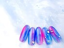 深みブルーの紫陽花ニュアンス