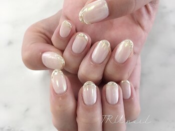 トゥルーネイル アンド アイ ボーノ相模大野店(TRU NAIL & EYE)/オーロラヴェール×フレンチ