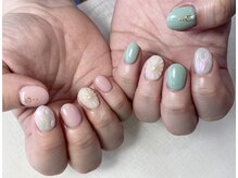 08ネイル(08 nail＆school)/ぷっくりフラワー☆