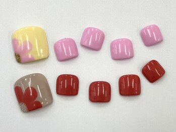 ネイルサロン クイール 小山店(NAIL SALON QUILL)/シンプルフラワーアート