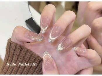ヌード ネイルスタジオ 千葉店(Nude Nailstudio)の写真/可愛いをぎゅっと詰め込んだ、大人ガーリーネイル♪ 定番~トレンドデザインまでおまかせ!
