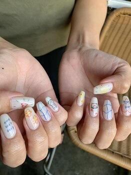 ブリスネイル うるま店(Bliss. nail)/落書きアート