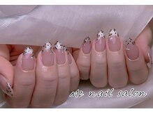 エムズ ネイルサロン(M2)/フレンチ豹柄