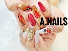 エーネイルズ 心斎橋(A.nails)/バレンタインネイル