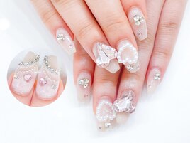 ジェル★パーツ放題￥6990ハート