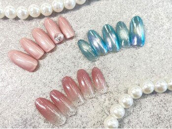 ネイルエルーシェ 立川店(Nail Ercher)の写真/【お爪に優しいパラジェル有♪】季節やトレンドに合わせた上品デザインでいつでも好印象の美しい手元に☆