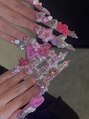 ネイルスタジオイー(nailstudio E)&nbsp;ゴテゴテ[心斎橋/本町/パラジェル/個性派/ワンホン］