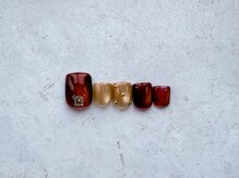 ネイルアンドアイラッシュ サロン エルザ(Nail&Eyelash Salon Elsa)/月替わりフットデザイン￥11500
