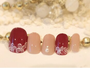 ブレス 天童店(BLESS)/エレガントフラワーネイル♪