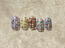 ゆびノさき イバラキシ(ibarakishi)/カラフルチェック